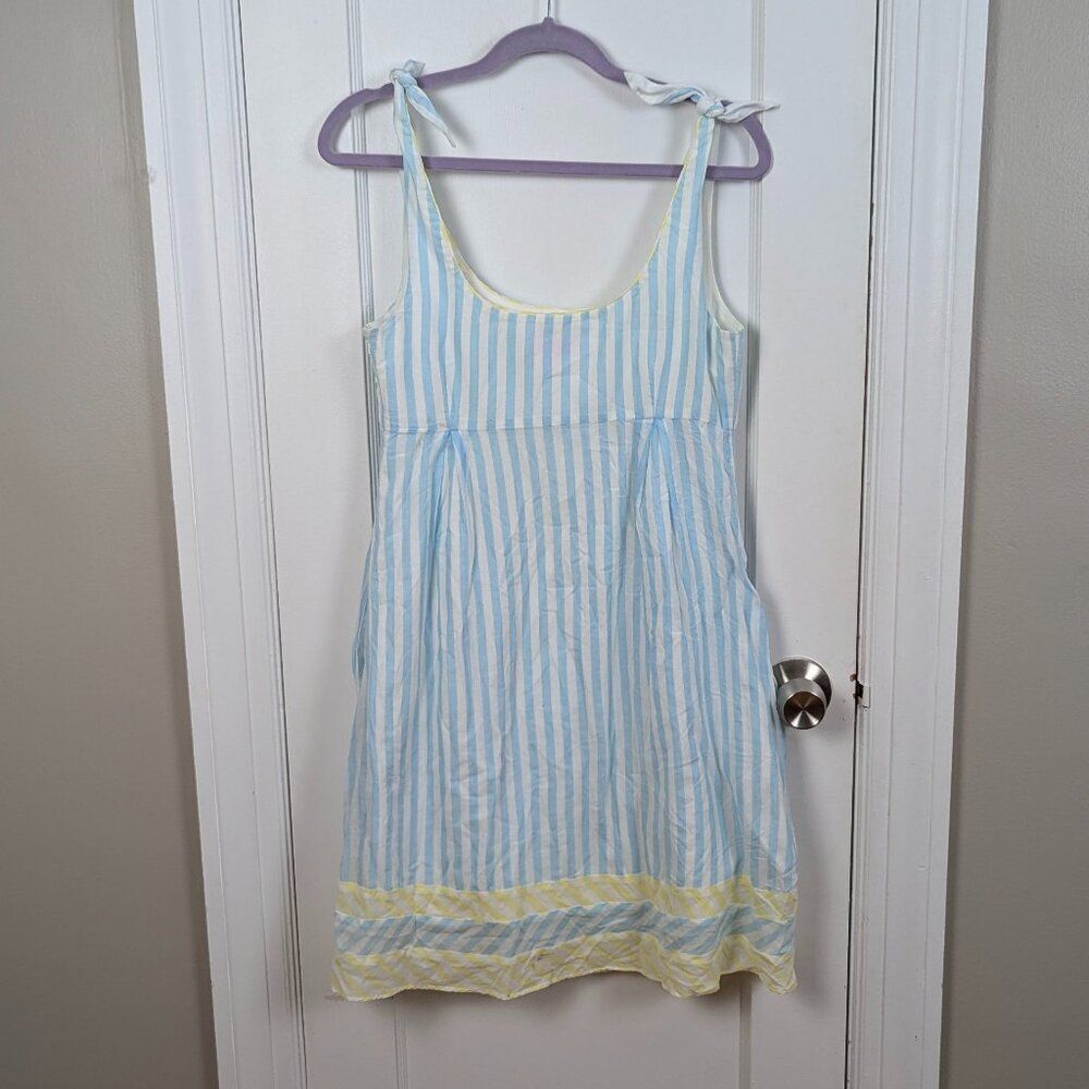 Lilly Pulitzer Blue and White Sleeveless Sundress - Picture 2 of 6